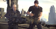 Capelli and Hale side by side during Operation Black Eden.