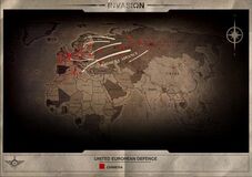 UED invasion map