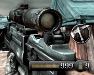 With the Scope and Larger Explosion upgrade.