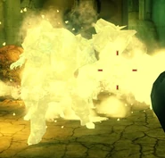 Grims frozen by the Cryogun.