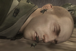 Nathan being infected by the Crawlers.