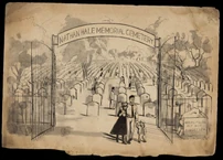 Capelli and his family departs the Nathan Hale Memorial Cemetery.