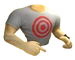 Bullseye T-Shirt cutted