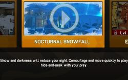 Nocturnal Snowfall Map