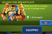 Golden Fire Breastplate