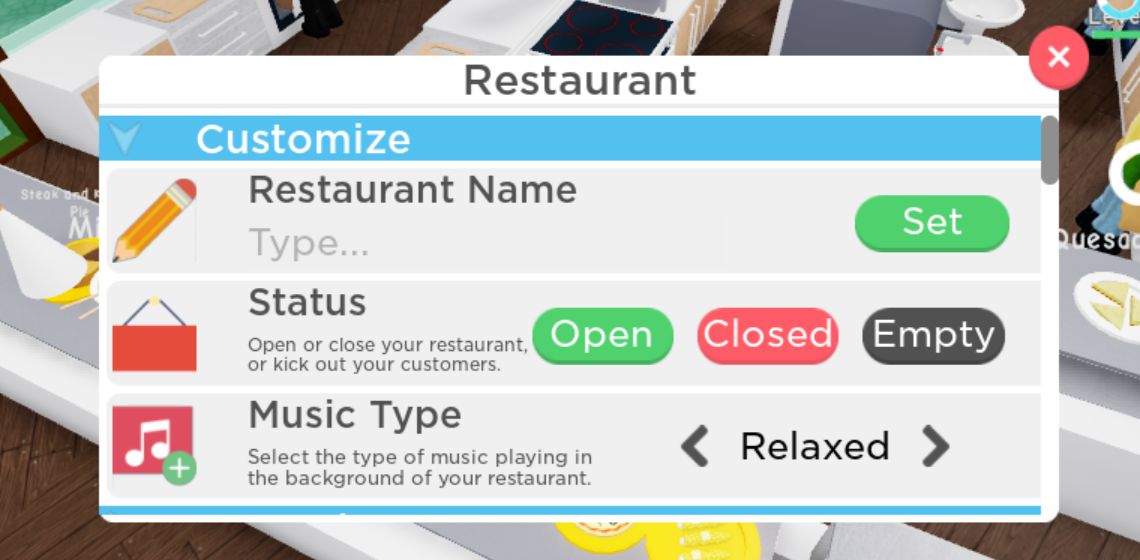 Management Restaurant Tycoon 2 Wiki Fandom - roblox restaurant tycoon music