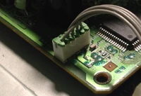 A small screwdriver helps when unplugging this.