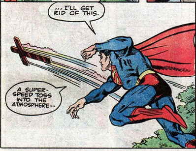 Superman gets rid of cross