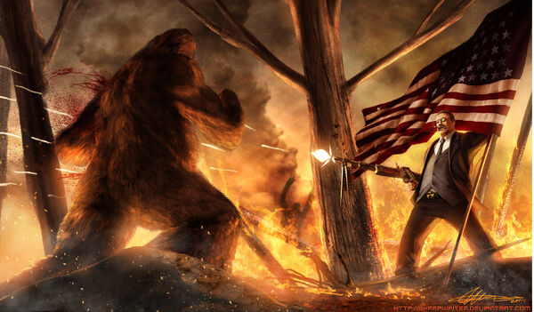 Teddy roosevelt vs bigfoot