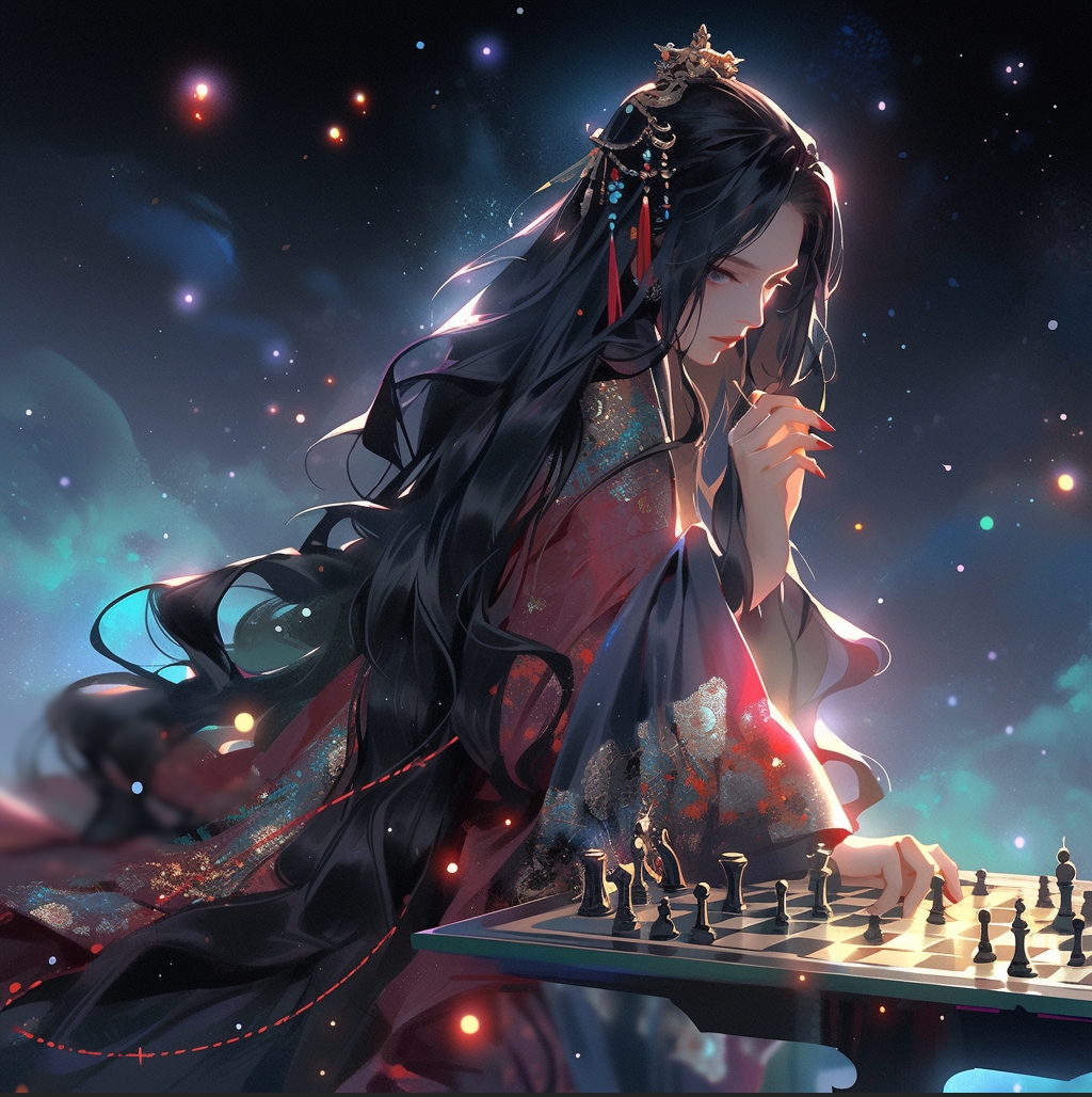 Chess players anime