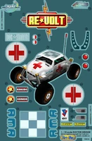 Decal poster from The Re-Volt 1999 Scrapbook Deluxe.