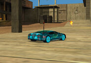 Rear quarter view of Aquasonic.