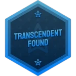 The current Transcendent Found badge.