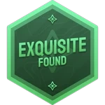 The current Exquisite Found badge.