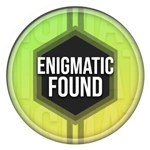 The old Enigmatic Found badge.