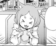Mimi eating a Burger - Daisanshou Manga