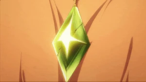 Puck breaks Emilia's original glintstone.