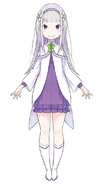 Child Emilia LN character design