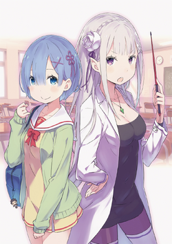 Re:Zero Starting Life in Another World Wall Scroll Emilia, Rem & Ram