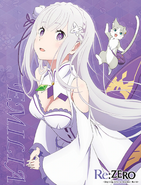 Re zero Emilia Sublimation Throw Blanket