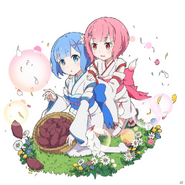 Young Rem & Ram (Re Zero & Uchihime Collaboration)