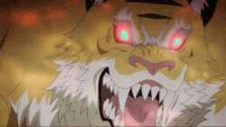 Ram easily overpowering a transformed Garfiel.