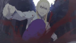 Archi freezes his leg with Huma.