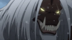 Snow Blight tries to kill Emilia with his fist