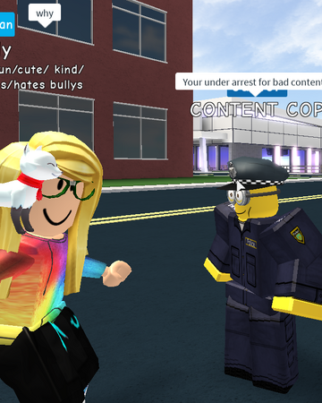 Content Cop R Gocommitdie L O R E Wiki Fandom - how to look like roblox youtubers in robloxian high school