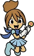 Artwork used in Rhythm Tengoku Gold Kokunai-ban Kaigai-ban Zen Vocal-shu and Munchy Monk from Rhythm Heaven Fever