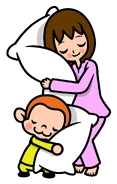Artwork 3DS Game Pajama Party.png (196 KB) Artwork from Pajama Party with Mako in Rhythm Heaven Megamix