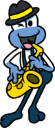 Blue Frogette sax.png (186 KB) Artwork for Jumpin' Jazz from Rhythm Heaven Megamix