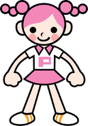 Solo artwork of Poline from Rhythm Tengoku