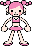 Solo artwork of Poline from Rhythm Tengoku