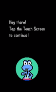 The Bandleader greeting the player at Introduction in Rhythm Heaven