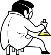 Solo artwork of the doctor from Rhythm Tengoku
