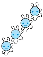 Alien Bunnies.gif (14 KB) Artwork from Rhythm Tengoku