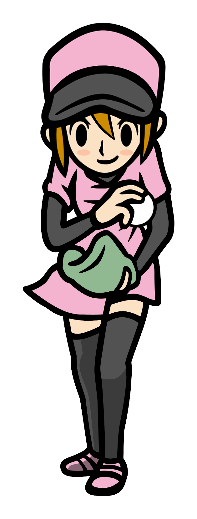 Character from rhythm heaven video game with a stylish outfit