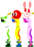 Sprites from Rhythm Tengoku