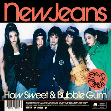NewJeans How Sweet & Bubble Gum hmv特典 NewJeans - Double Single “How Sweet & Bubble Gum” (Packaging
