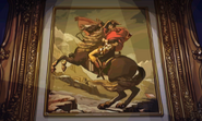 Napoleon Crossing the Alps, as featured in the game's intro.