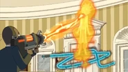 The President is holding his Gravity Gun