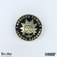I Avoided Family Therapy Today! - Rick and Morty Pin