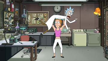 Rick and Morty, S7E7 Cold Open: Wet Kuat Amortican Summer