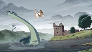 Jesus battling Nessie.