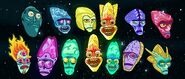 Rejected Cromulon designs, some of these which resemble Zeep Xanflorp.