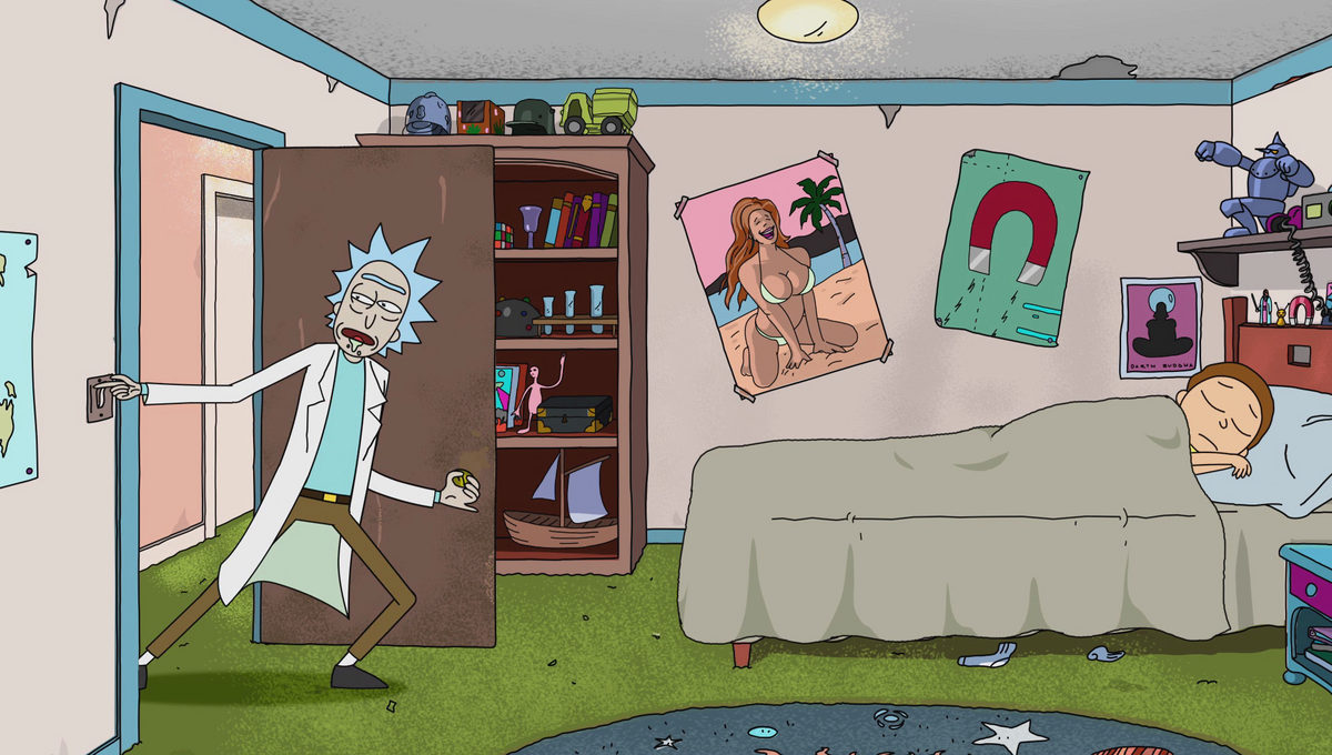 Poster Rick and Morty - Toilet Adventure | Wall Art, Gifts & Merchandise 