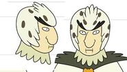 Concept art of Birdperson's head