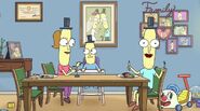 Mr. Poopybutthole with his wife and son