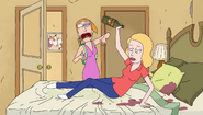 Summer is accidentally hit by her mother, while the latter is drunken